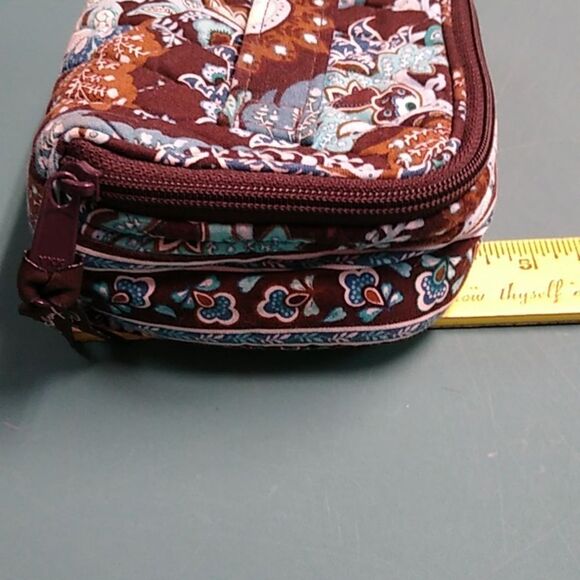 Vera Bradley Java Blue Patterned make up/ Jewelry Cottagecore Bag - Picture 11 of 11